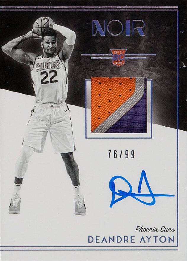 2018 Panini Noir DeAndre Ayton #301 Basketball Card