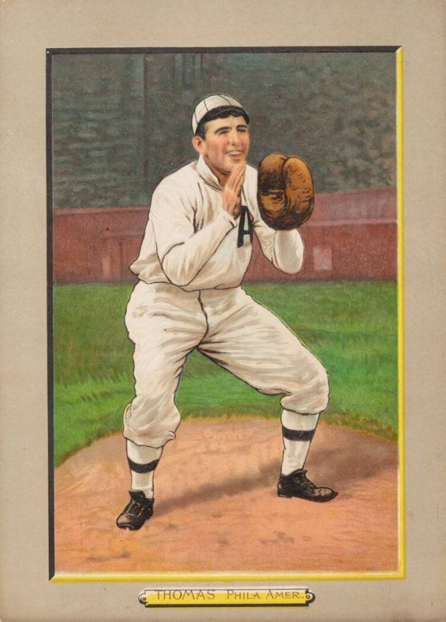 1911 Turkey Reds THOMAS, Phila. Amer. #123 Baseball Card