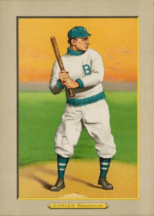 1911 Turkey Reds DAHLEN, Brooklyn #11 Baseball Card