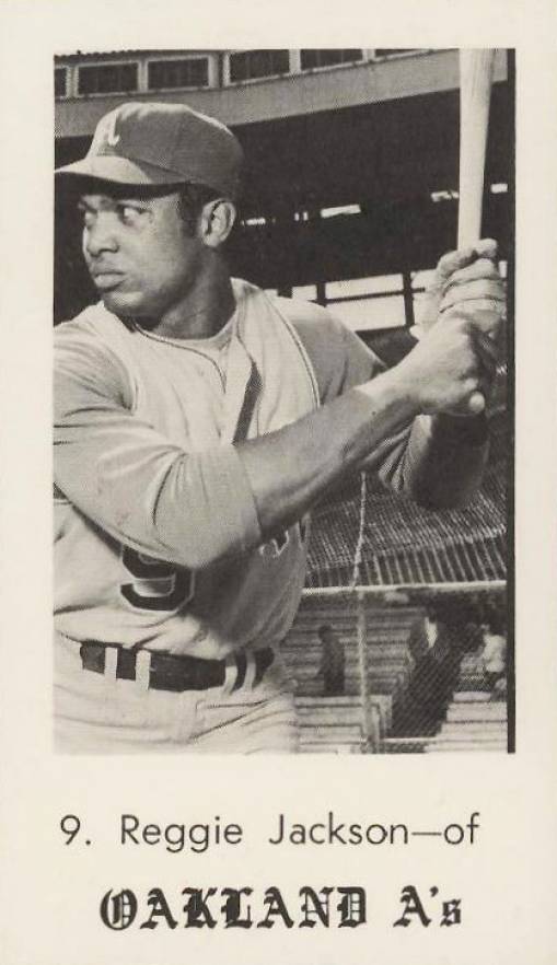 1969 Oakland A's Andersen Reggie Jackson #9 Baseball Card