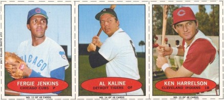 1971 Bazooka No Number Jenkins/Kaline/Harrelson #13 Baseball Card