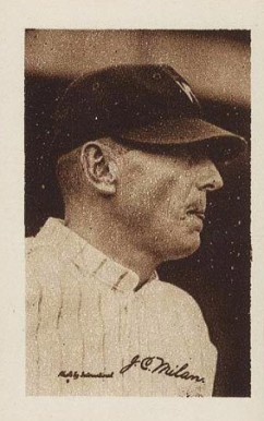 1923 Willard Chocolate J.C. Milan # Baseball Card