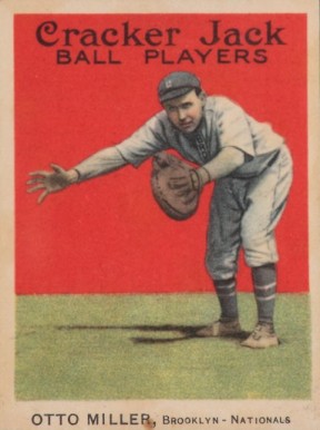 1914 Cracker Jack OTTO MILLER, Brooklyn-Nationals #53 Baseball Card