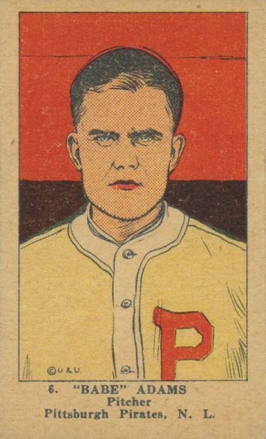 1923 Strip Card "Babe" Adams #6 Baseball Card