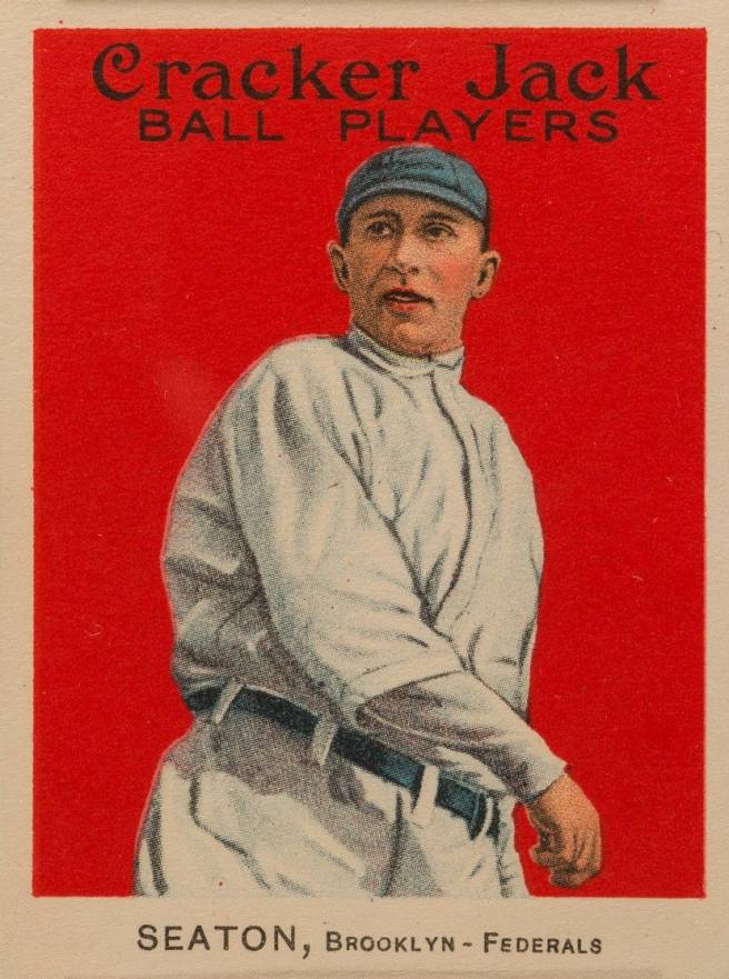 1915 Cracker Jack SEATON, Brooklyn-Federals #100 Baseball Card