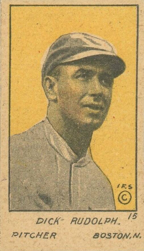 1920 Strip Card Dick Rudolph #15 Baseball Card