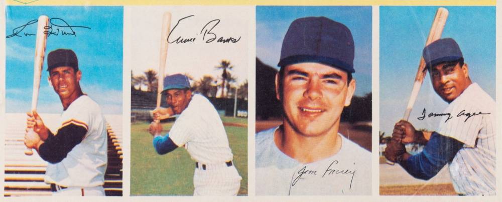 1969 MLB Photostamps Agee/Fairey/Banks/Hunt # Baseball Card