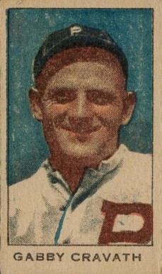 1920 Unnumbered Strip Card Gabby Cravvath # Baseball Card