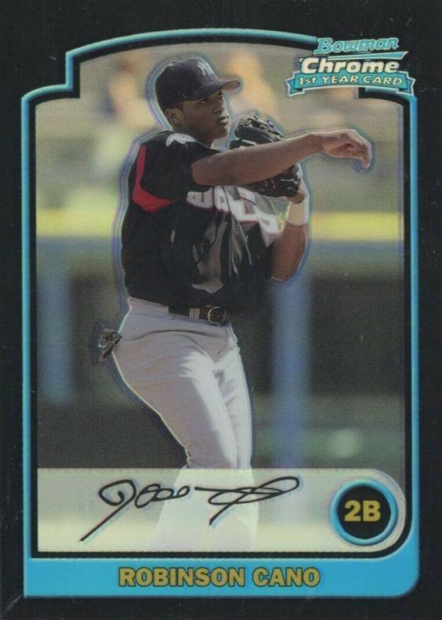 2003 Bowman Chrome Draft Picks Robinson Cano #124 Baseball Card