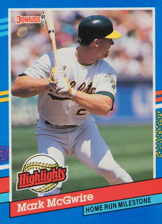 1991 Donruss Highlights Mark McGwire #BC-9 Baseball Card