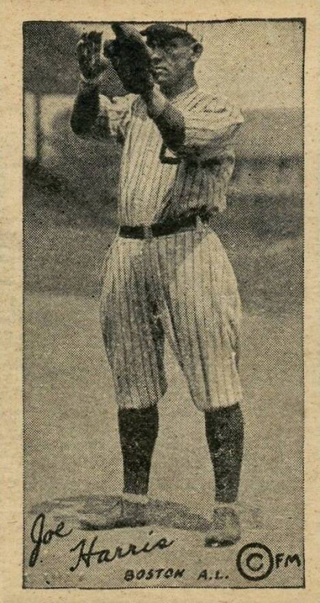 1923 Strip Card Joe Harris # Baseball Card