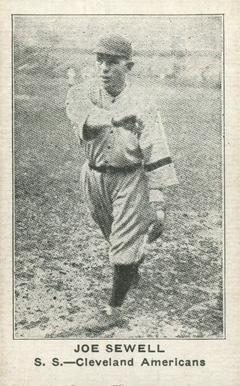 1922 Strip Card Joe Sewell # Baseball Card