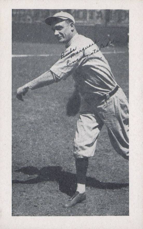 1922 Strip Card Rube Marquard # Baseball Card