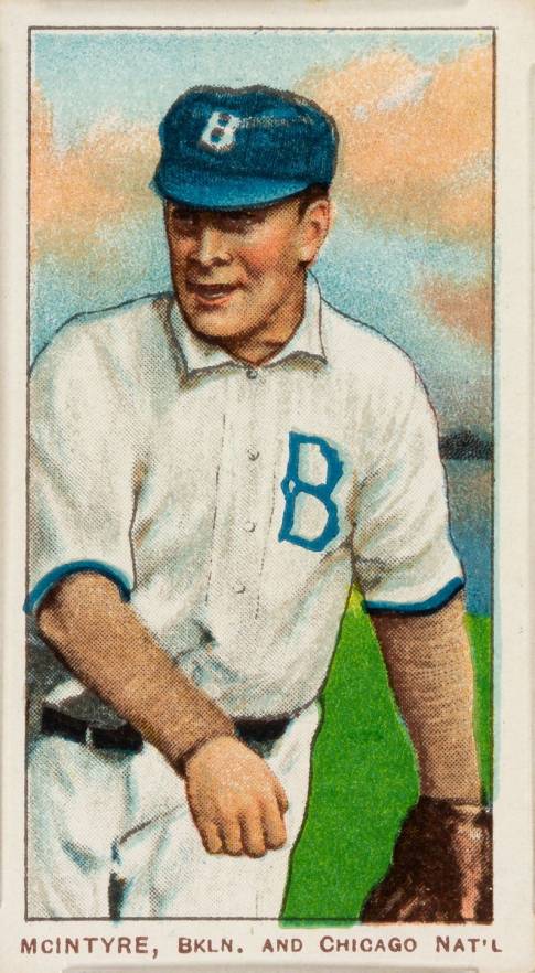 1909 White Borders Hindu-Red McIntyre, BKLN. And Chicago Nat'L #325 Baseball Card