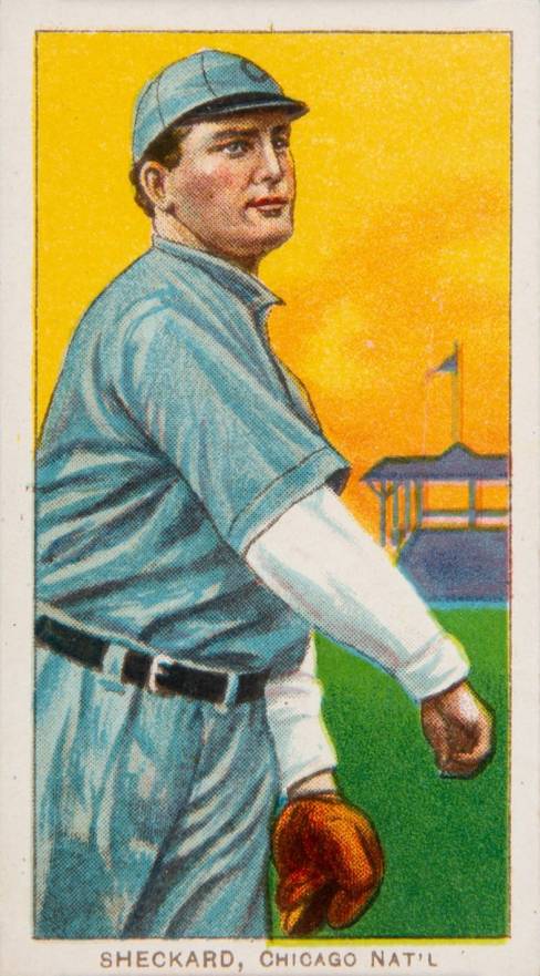 1909 White Borders Cycle 460 Sheckard, Chicago Nat'L #442 Baseball Card