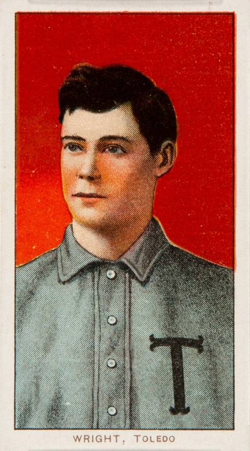 1909 White Borders Cycle 350 Wright, Toledo #520 Baseball Card