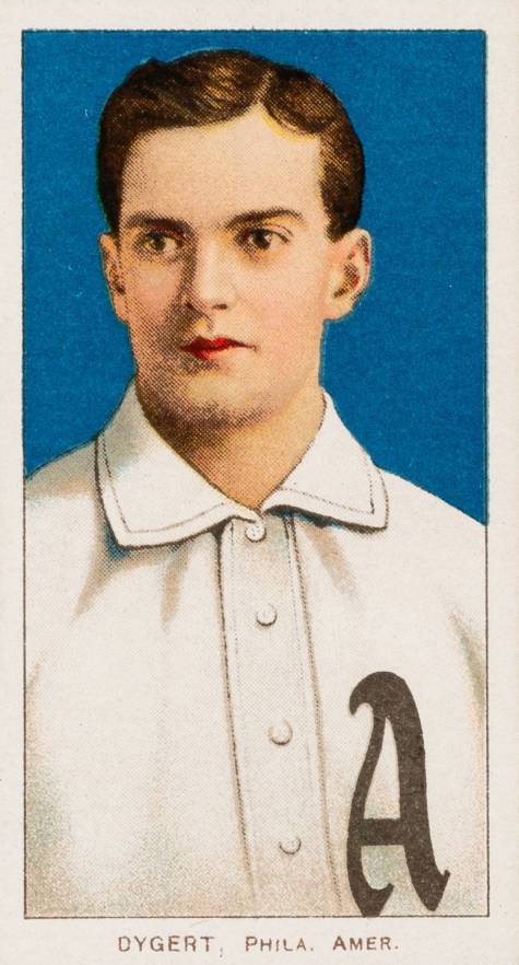 1909 White Borders Cycle 350 Dygert, Phila. Amer. #157 Baseball Card