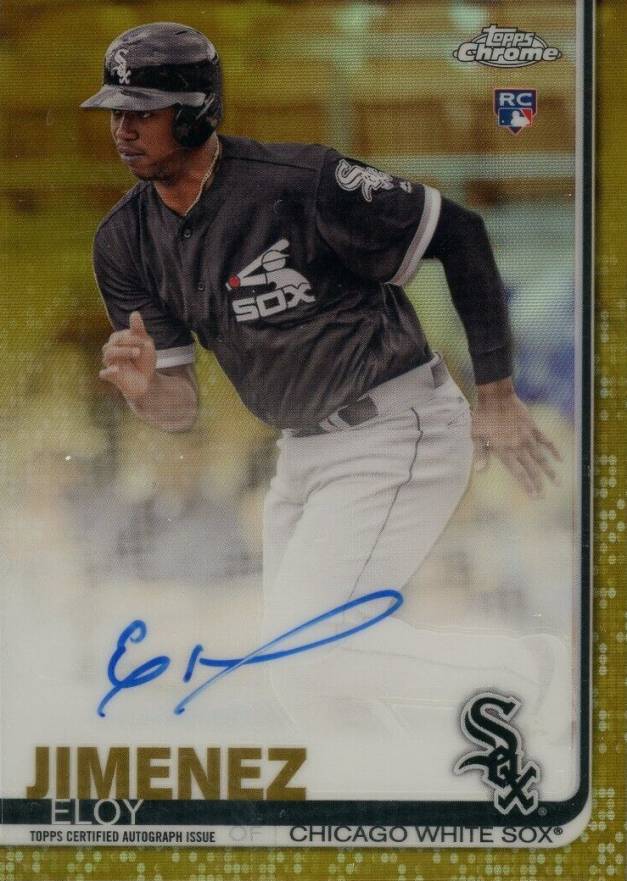 2019 Topps Chrome Rookie Autographs Eloy Jimenez #RA-EJ Baseball Card