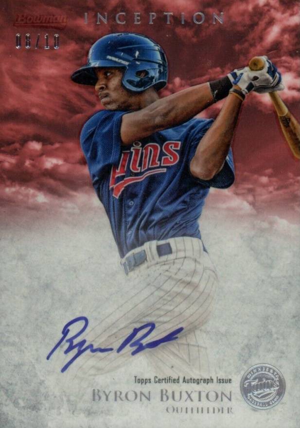 2013 Bowman Inception Prospects Autographs Byron Buxton #PA-BB Baseball Card