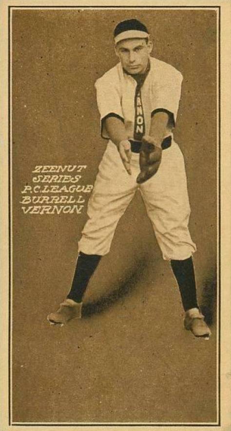 1911 Zeenut Pacific Coast League Burrell # Baseball Card