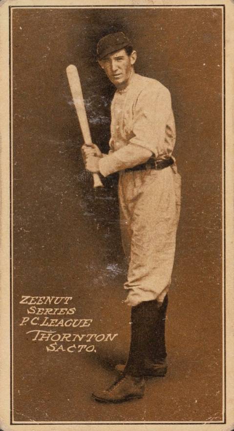 1911 Zeenut Pacific Coast League Frank Thornton # Baseball Card