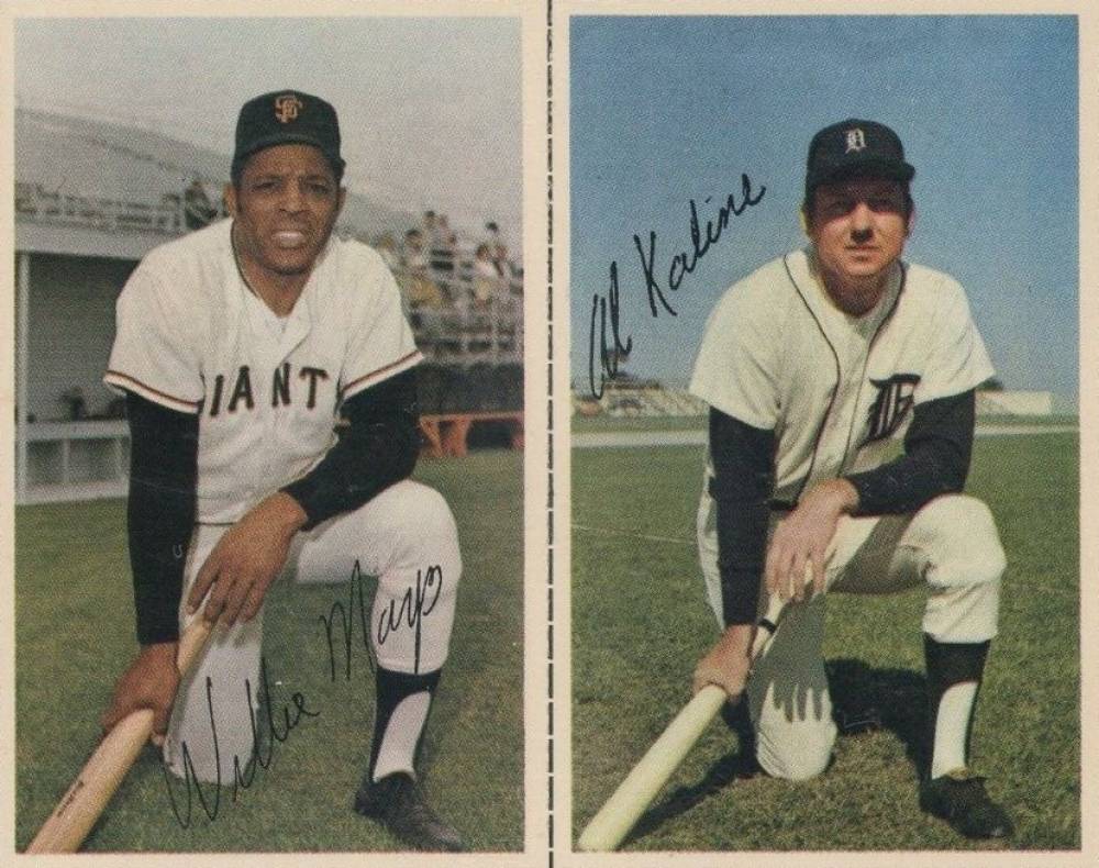 1971 Dell Today's Team Stamps Willie Mays/Al Kaline # Baseball Card