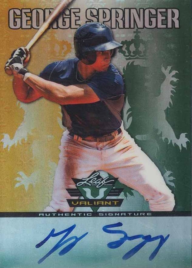 2011 Leaf Valiant Draft George Springer #GS1 Baseball Card