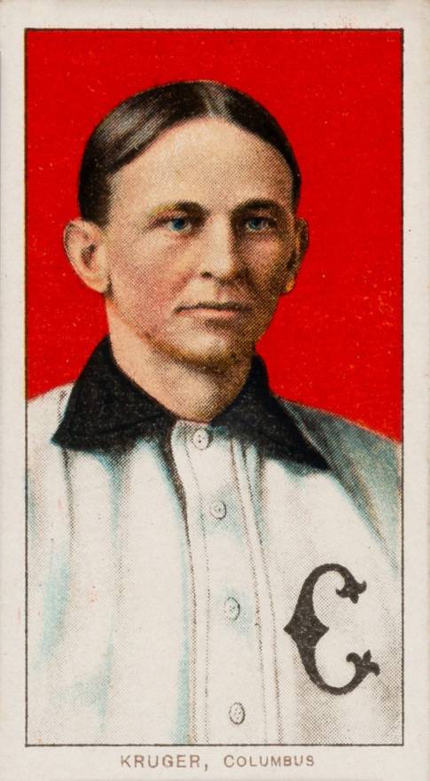 1909 White Borders Broadleaf 350  Kruger, Columbus #267 Baseball Card