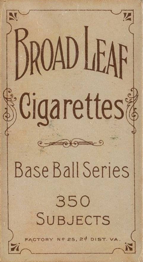 1909 White Borders Broadleaf 350  Kruger, Columbus #267 Baseball Card