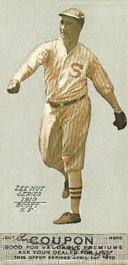 1919 Zeenut Scott # Baseball Card