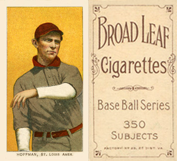 1909 White Borders Broadleaf 350  Hoffman, St. Louis Amer. #216 Baseball Card