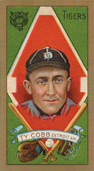 1911 Gold Borders Hindu Ty Cobb #37 Baseball Card