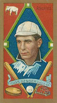 1911 Gold Borders Hindu Chas. Bender #17 Baseball Card