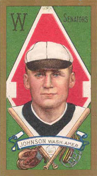 1911 Gold Borders Drum Walter Johnson #103 Baseball Card