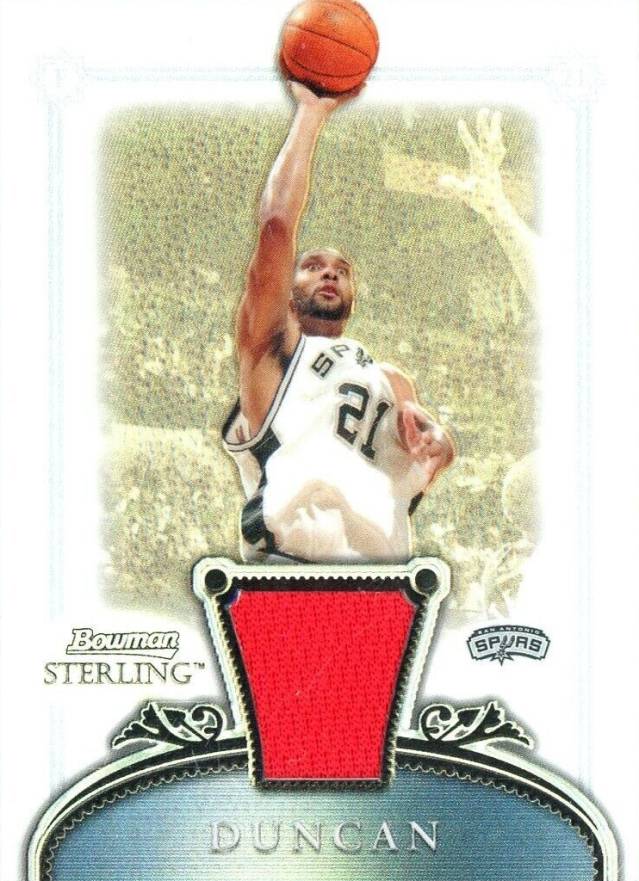 2006 Bowman Sterling Tim Duncan #7 Basketball Card