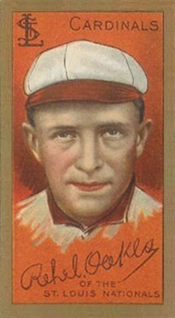 1911 Gold Borders Broadleaf Back Rebel Oakes #157 Baseball Card