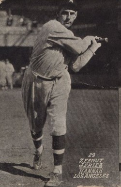 1929 Zeenut Hannah #63 Baseball Card