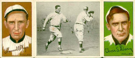 1912 Hassan Triple Folders Donlin out at First # Baseball Card