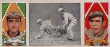 1912 Hassan Triple Folders A close play at Home Plate # Baseball Card