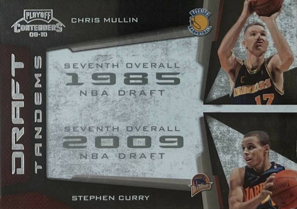 2009 Panini Playoff Contenders Draft Tandems Chris Mullin/Stephen Curry #19 Basketball Card