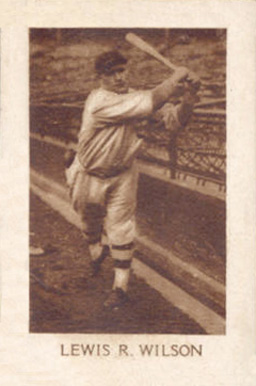 1928 Star Player Candy Lewis R. Wilson # Baseball Card