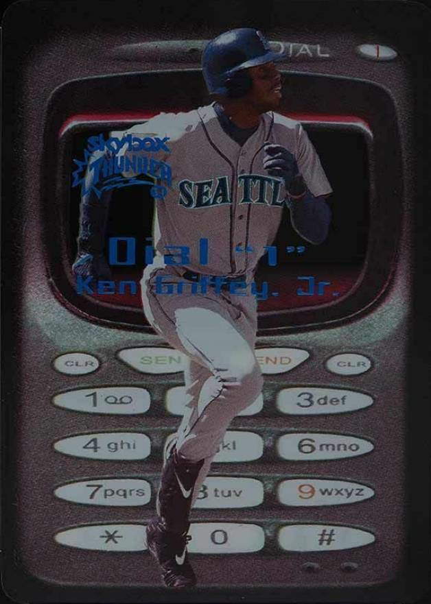 1999 Skybox Thunder Dial 1 Ken Griffey Jr. #3D Baseball Card