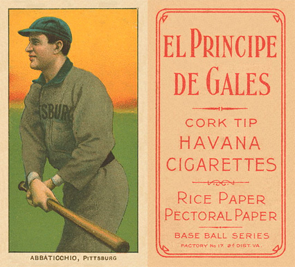 1909 White Borders El Principe De Gales Abbaticchio, Pittsburgh #2 Baseball Card