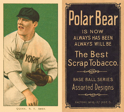 1909 White Borders Polar Bear Quinn, N.Y. Amer. #402 Baseball Card