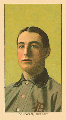 1909 White Borders Ghosts, Miscuts, Proofs, Blank Backs & Oddities Donovan, Detroit #135 Baseball Card