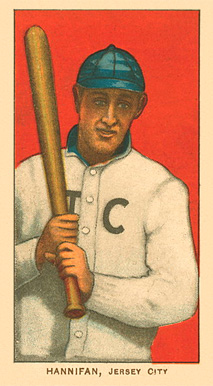 1909 White Borders Ghosts, Miscuts, Proofs, Blank Backs & Oddities Hannifan, Jersey City #203 Baseball Card