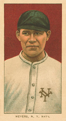 1909 White Borders Ghosts, Miscuts, Proofs, Blank Backs & Oddities Meyers, N.Y. Nat'L #333 Baseball Card