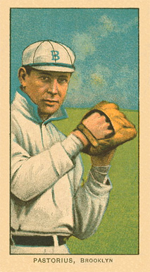 1909 White Borders Ghosts, Miscuts, Proofs, Blank Backs & Oddities Pastorius, Brooklyn #380 Baseball Card