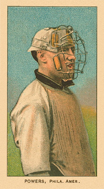 1909 White Borders Ghosts, Miscuts, Proofs, Blank Backs & Oddities Powers, Phila. Amer. #398 Baseball Card