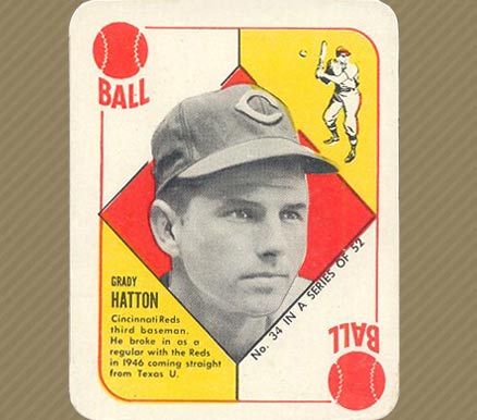 1951 Topps Red Backs Grady Hatton #34 Baseball Card